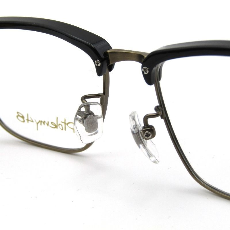 【美品】Ptolemy48 トレミー48 サターンSATURN ST-06WH 度付きカラーレンズメガネサングラス トレミー48 PT-096 SATURN Limited Series ホワイト Ptolemy48 SATURN