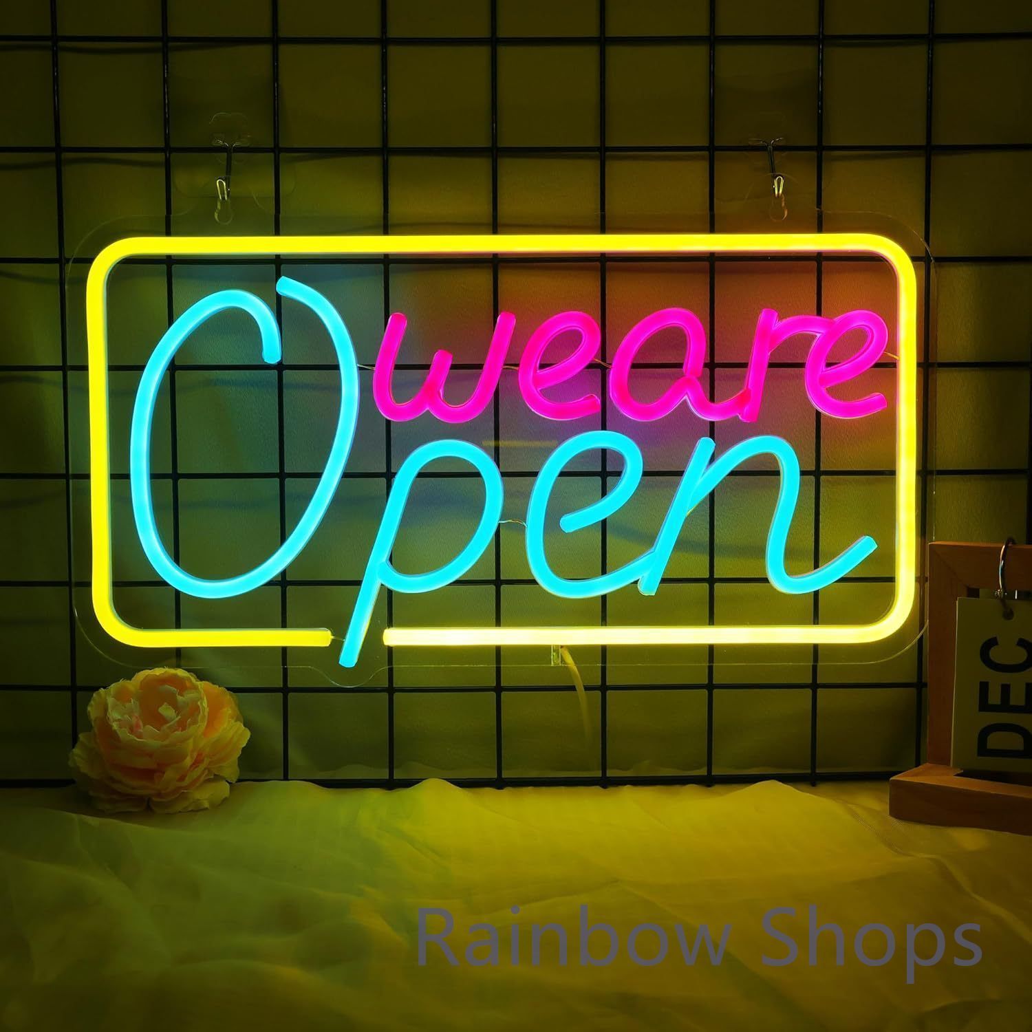 ネオン オリジナル ネオン管 看板 屋内用 壁掛け ボックス型 オーダー