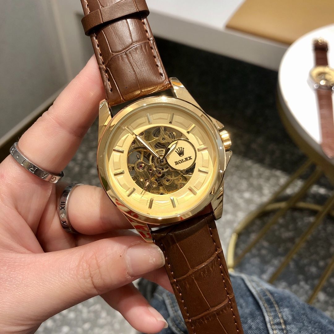 今日特価】ROLEX ロレックス メンズ レジャー 腕時計（透かし