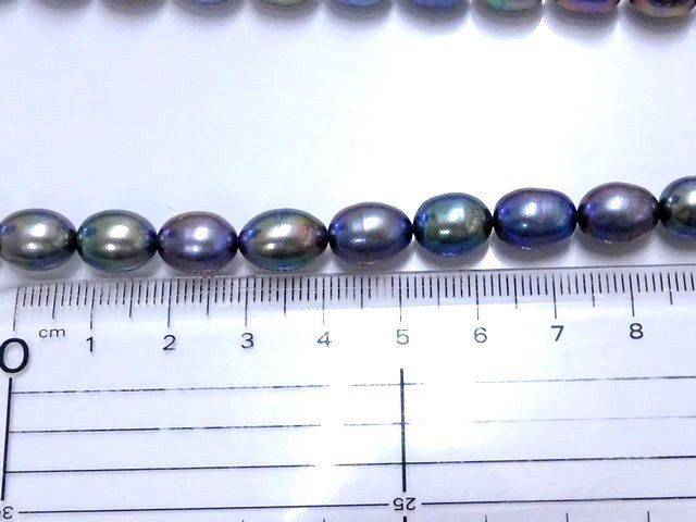 淡水 パール 真珠 約10mm ネックレス シルバー金具 レディース ロジウム 925 6F