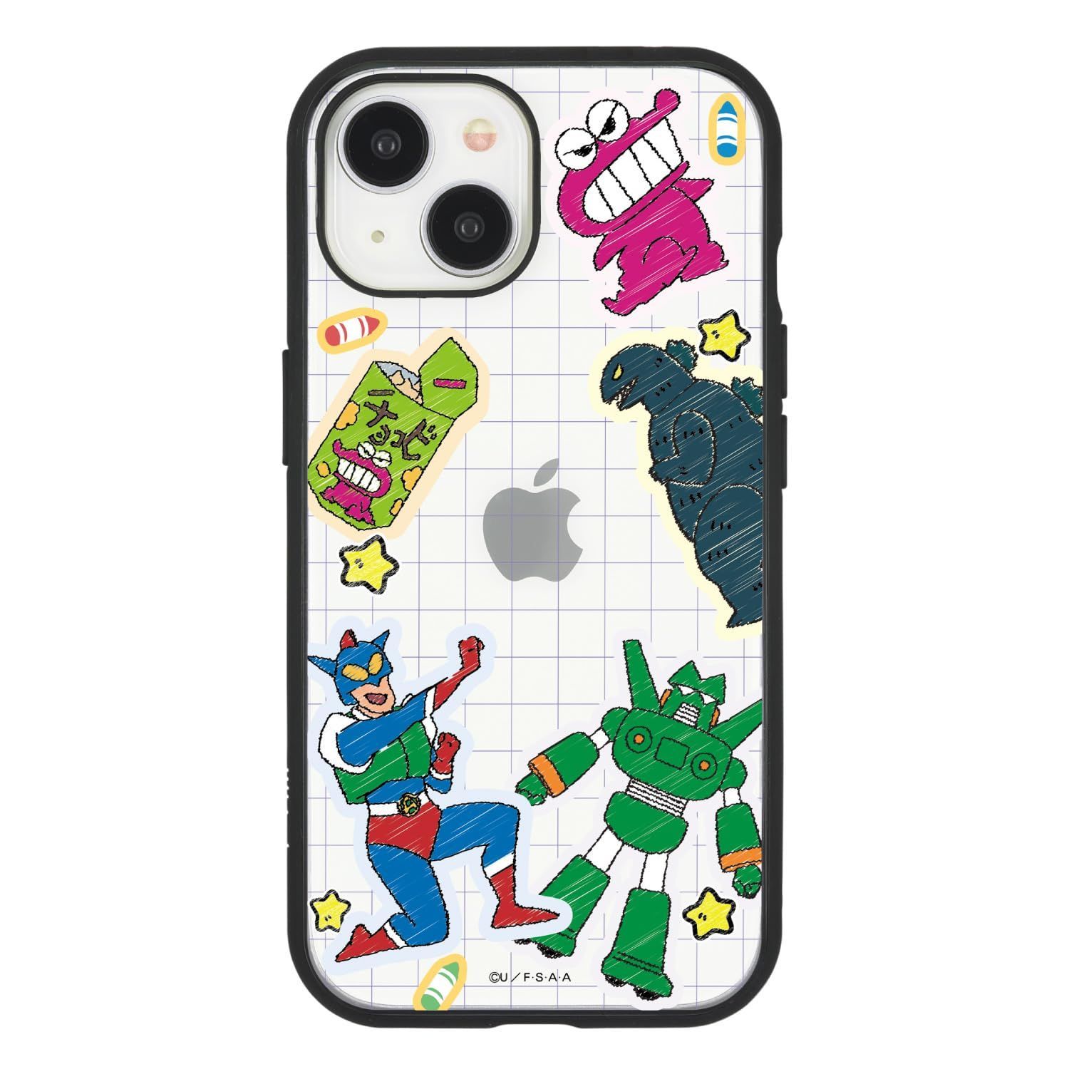 【新着商品】iPhone15 / Clear 14 / IIIIfit 13 対応 クレヨンしんちゃん ケース おもちゃ グルマンディーズ BCYS-54B