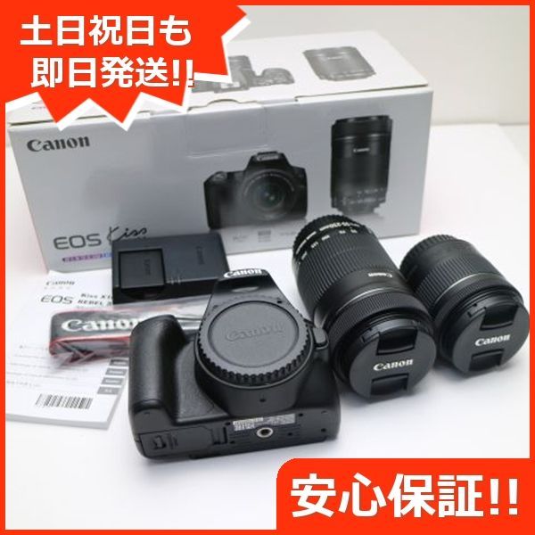 新品同様 EOS Kiss X10 ダブルズームキット ブラック 即日発送 Canon デジタル一眼カメラ デジタルカメラ 土日祝発送OK 02000  - メルカリ