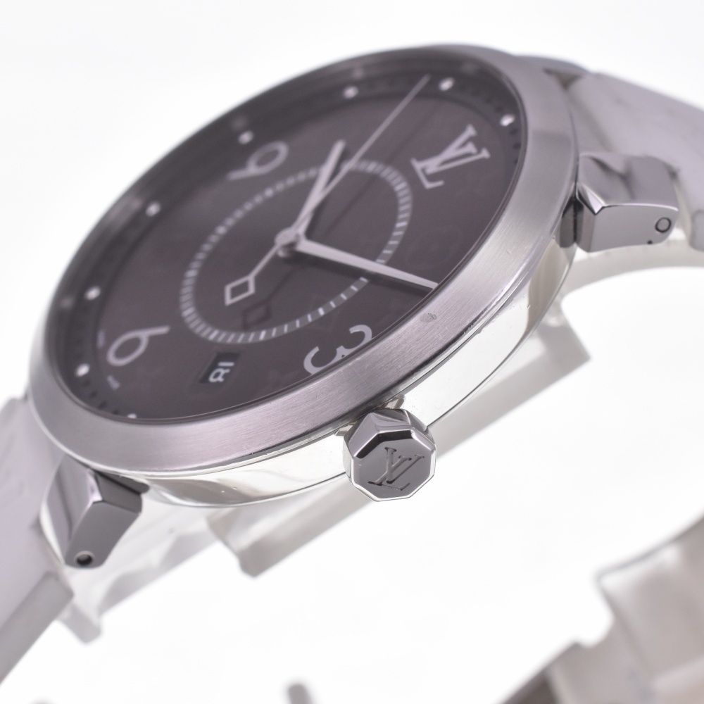 ルイ・ヴィトン LOUIS VUITTON QA005 タンブールスリム クォーツ