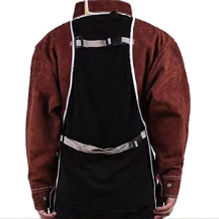 溶接エプロン 牛革 作業 レザー 溶接用 電気溶接 エプロン 防護服 作業