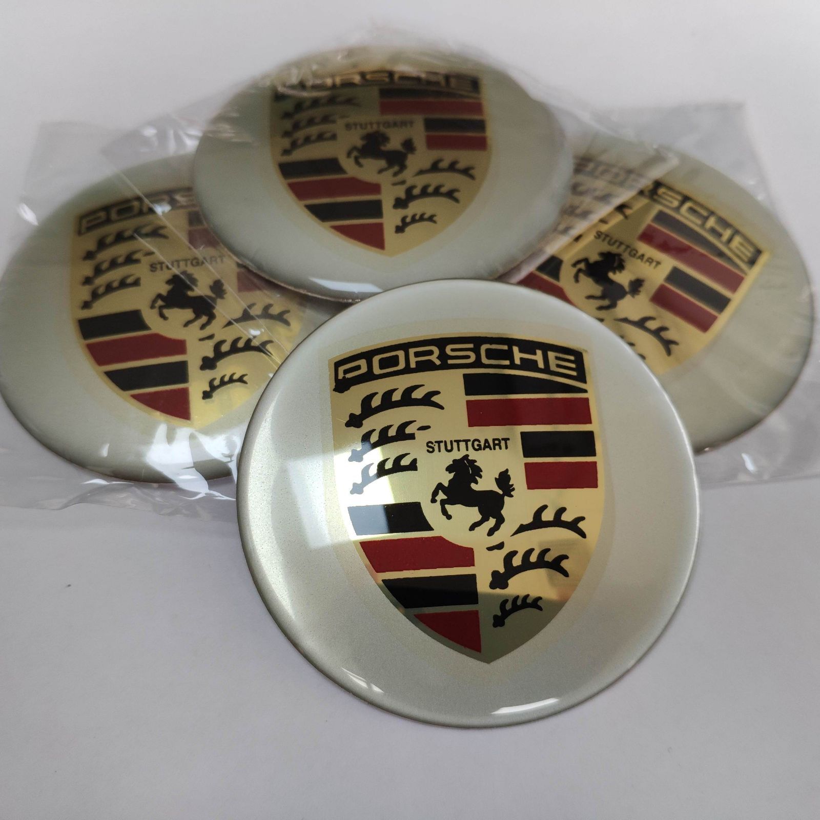 新品！ポルシェ Porsche ホイールセンターキャップシール 4枚セット