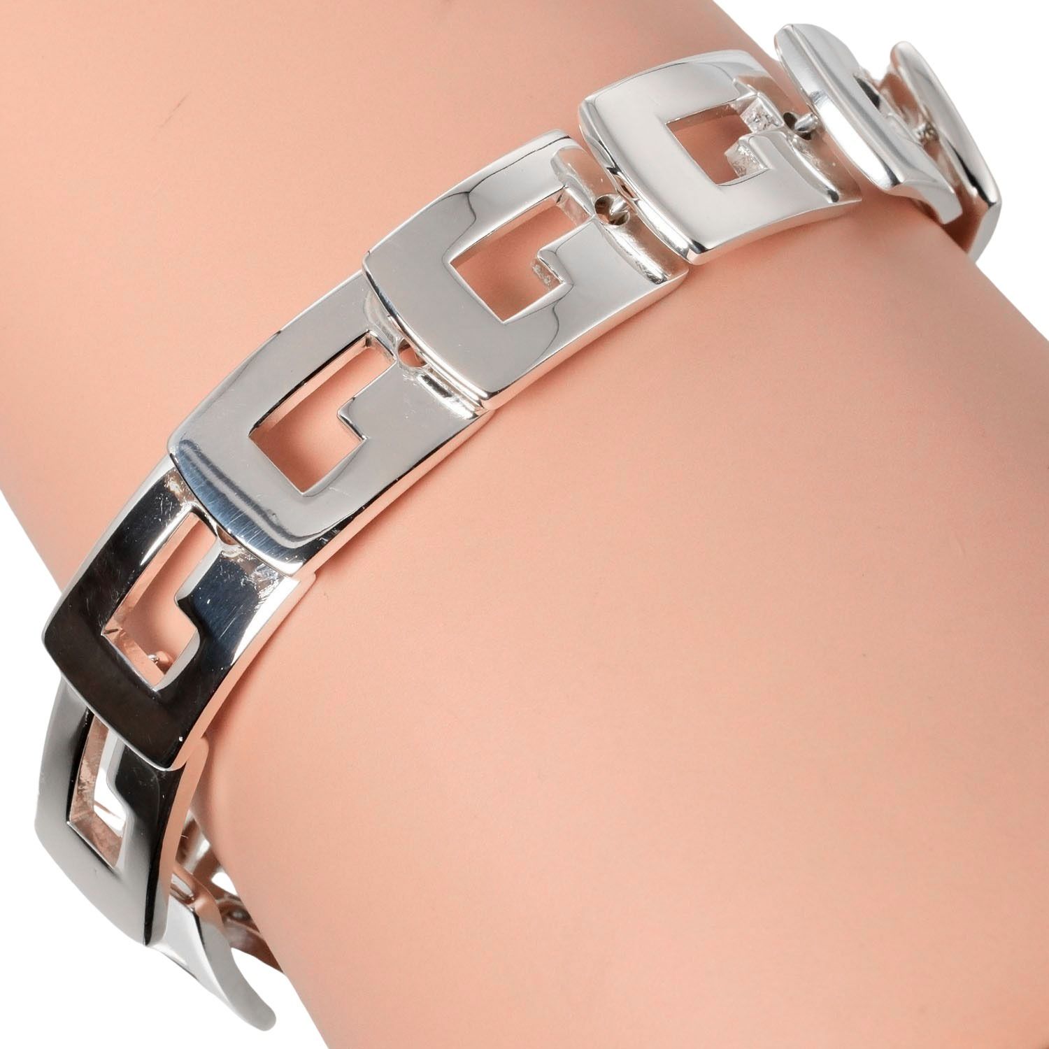 GUCCI グッチ Gロゴブレス ヴィンテージ シルバー 925 ⓪ GUCCI】グッチ ヴィンテージ シルバー925 ユニセックス
