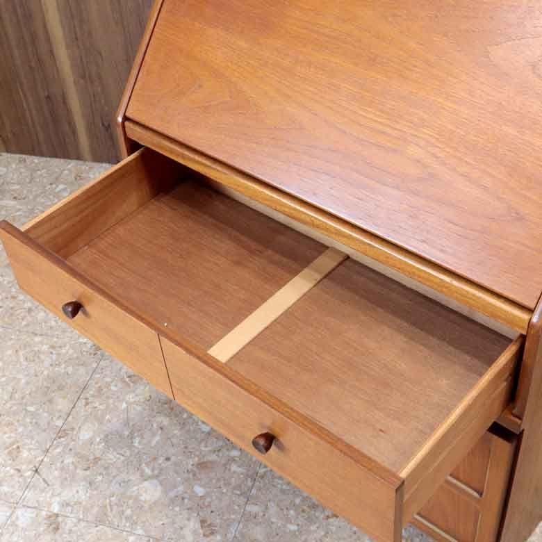 ビューロー ネイサン ライティング イギリス チーク NATHAN 扉タイプ ミッドセンチュリー 北欧 MARWIL-DEMENAGEMENTS_CH