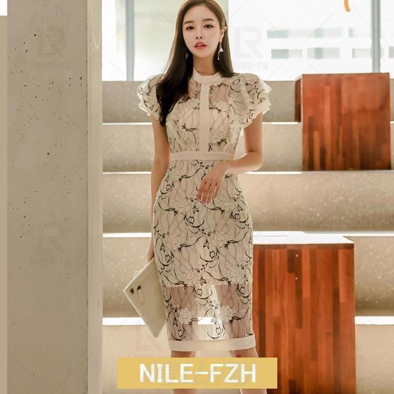 キャバワンピ ミモレ丈