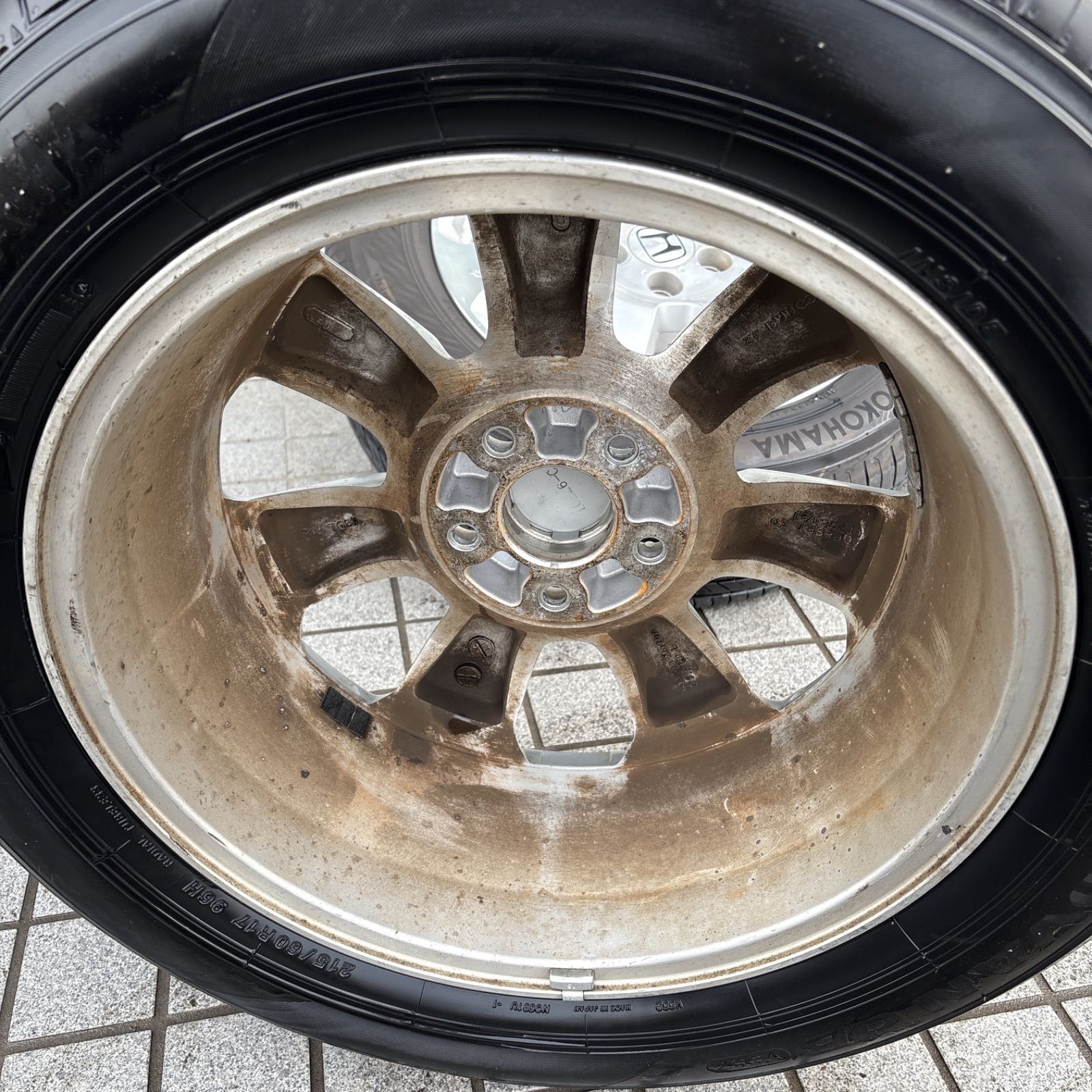 ホンダ クロスロード 純正ホイール+タイヤ 215/60r17 4本 ホンダ クロスロード 純正アルミホイールタイヤ 4本セット - メルカリ