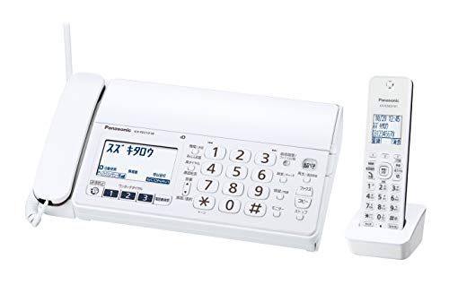 パナソニック おたっくす デジタルコードレスFAX 子機1台付き 1.9GHz DECT準拠方式 ホワイト KX-PZ2