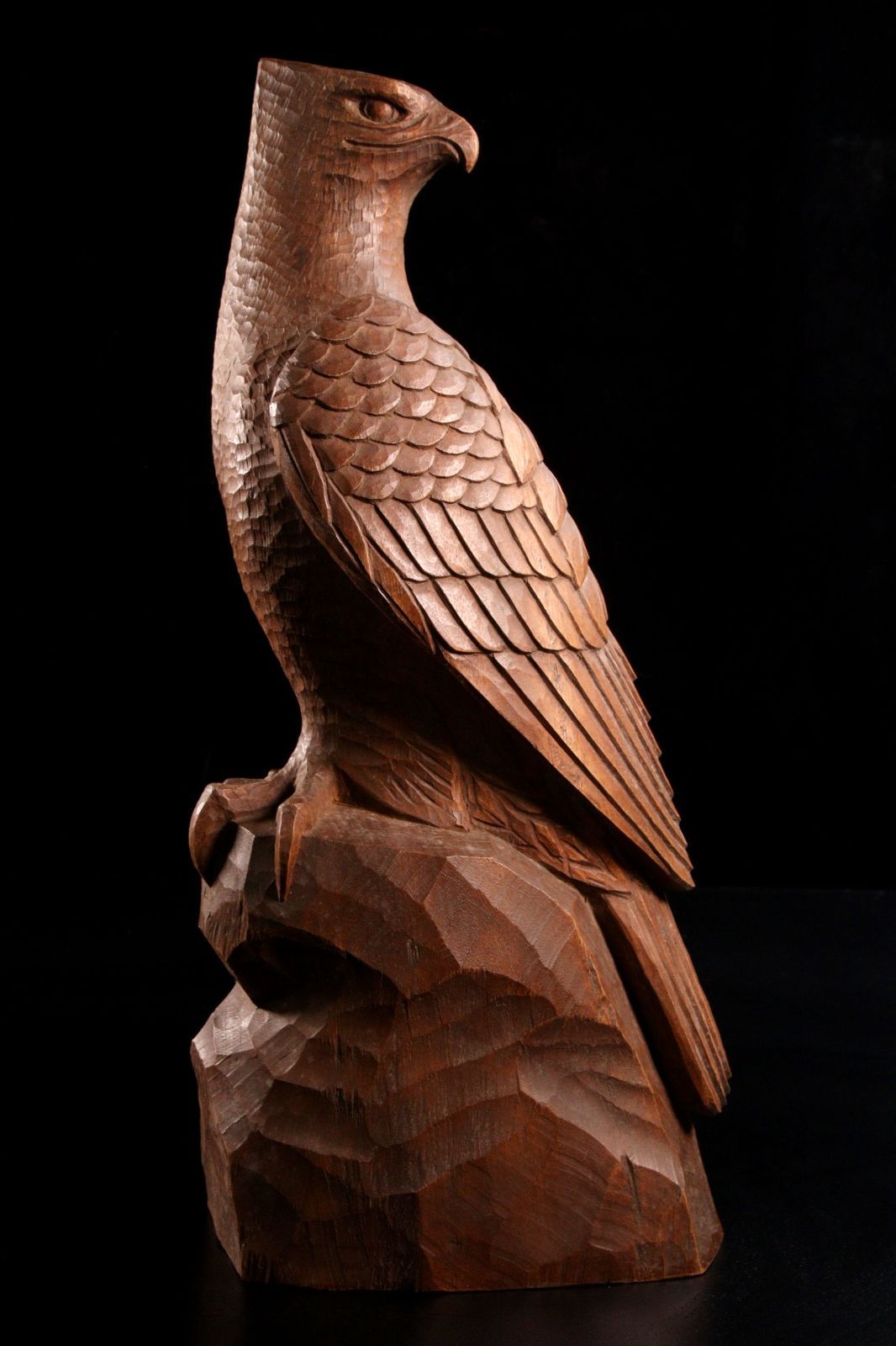 極上和彫蛸に人物　木箱付　高12.3㎝/112g 東Y7-1022☆2Fトヒチ Yahoo!オークション - 【五】木彫 刳貫 『波と兎』 置物 在銘