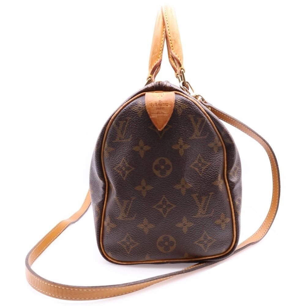 お早目に！ルイヴィトン❣️スピーディー25人気デザイン、ショルダーチェーン付き！ LOUIS VUITTON (ルイヴィトン) モノグラム スピーディー25