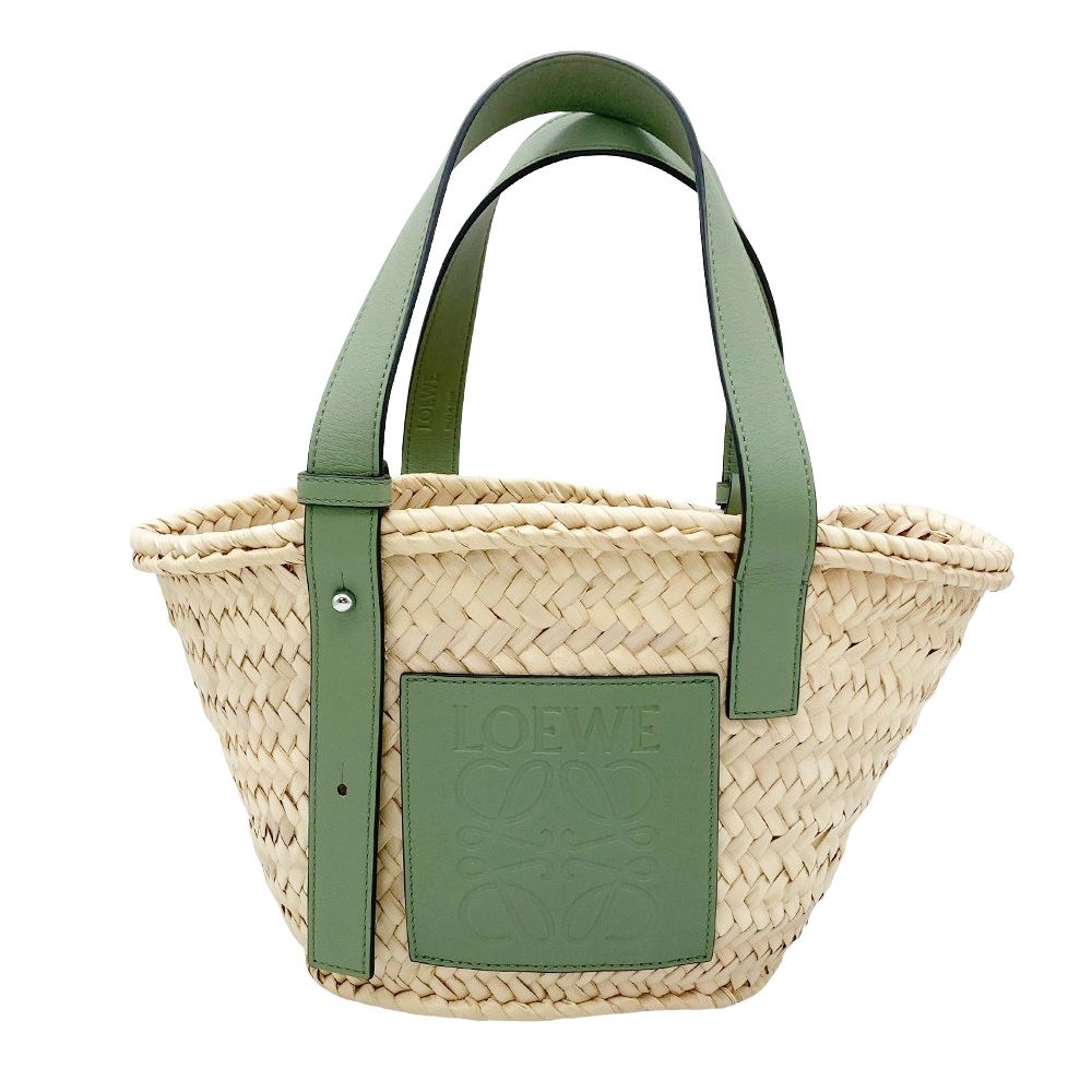 やし　LOEWE かごバッグ /グリーン　スモール　美品 やし様専用 LOEWE かごバッグ /グリーン スモール 美品 - メルカリ