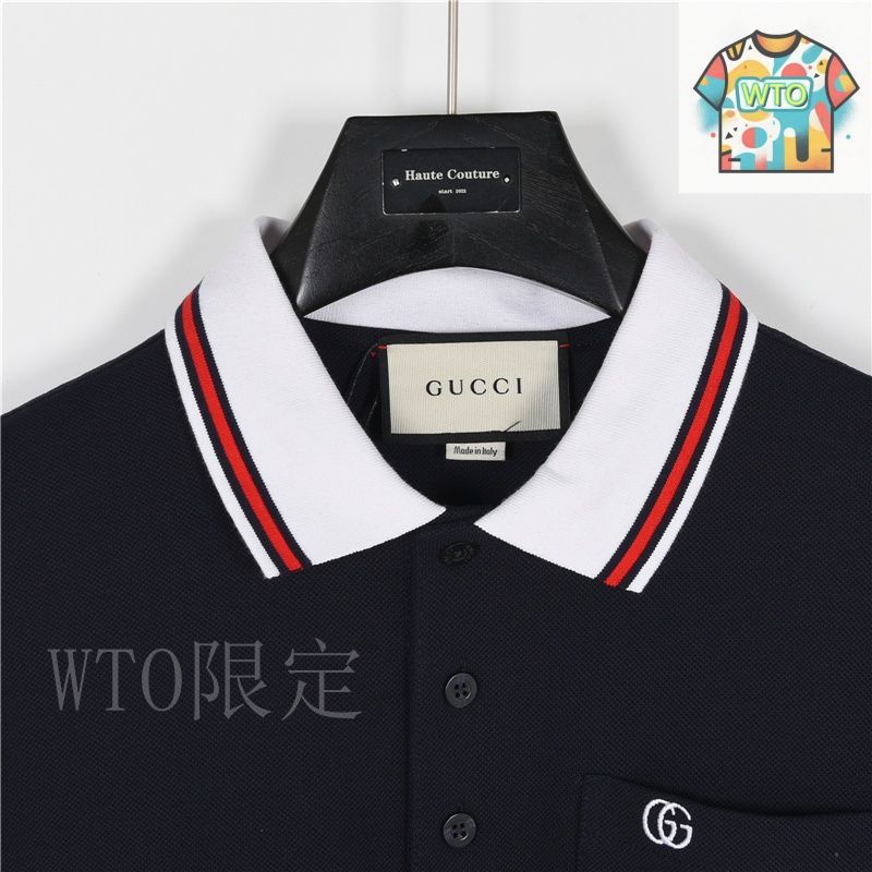 【は】GUCCI 黒 ポロシャツ 刺繍付き襟 楽天市場】Gucci グッチ（カラーブラック）（ポロシャツ