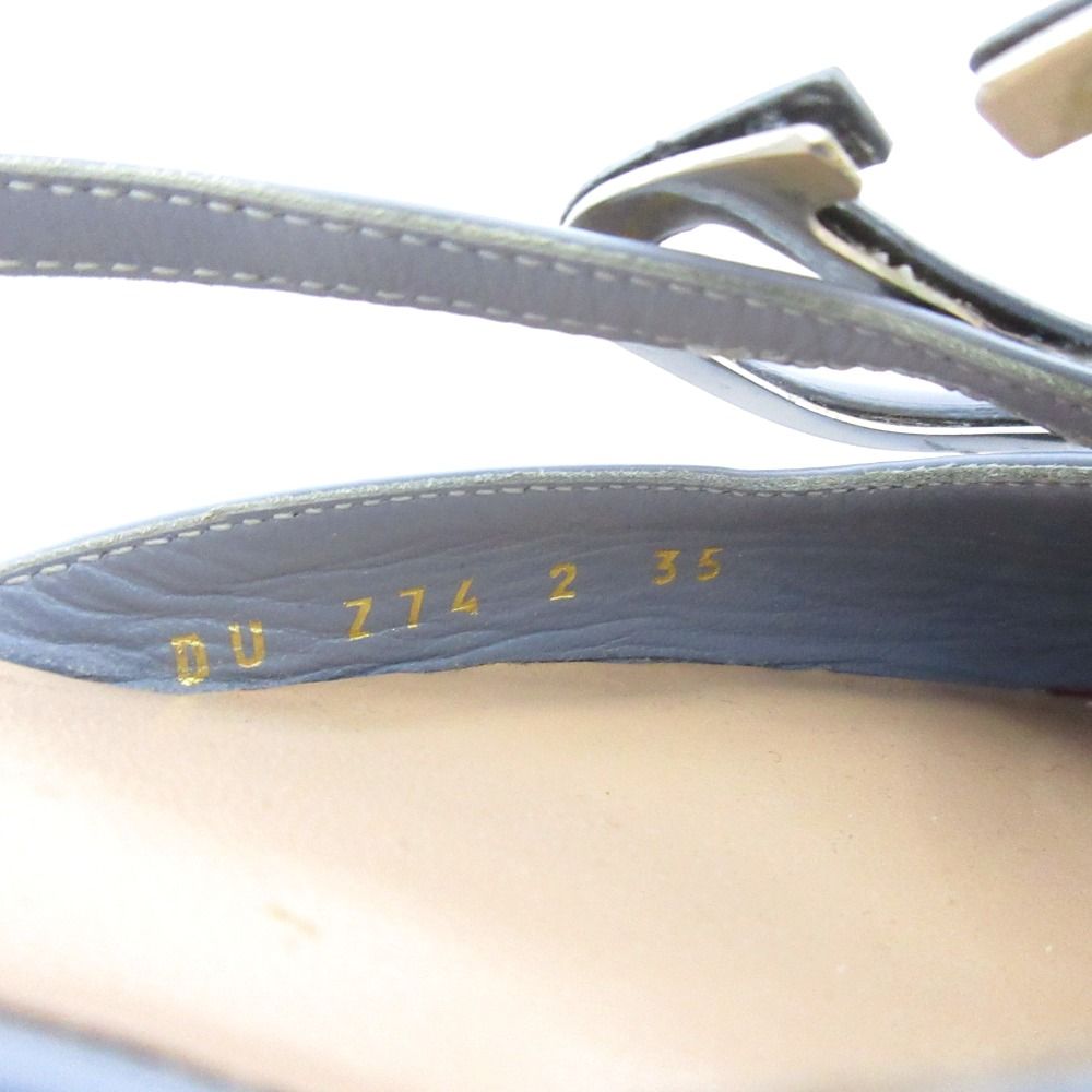 良品 VALENTINO GARAVANI ヴァレンティノ Vロゴ パテントレザー ポイン  