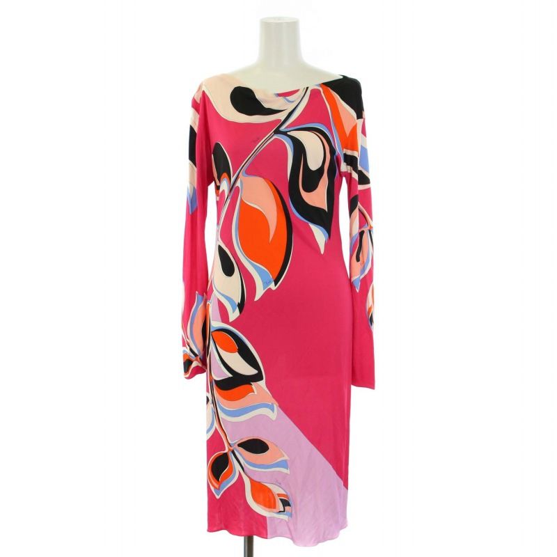 EMILIO PUCCI 長袖ひざ丈ワンピース EMILIO PUCCI 長袖ひざ丈ワンピース