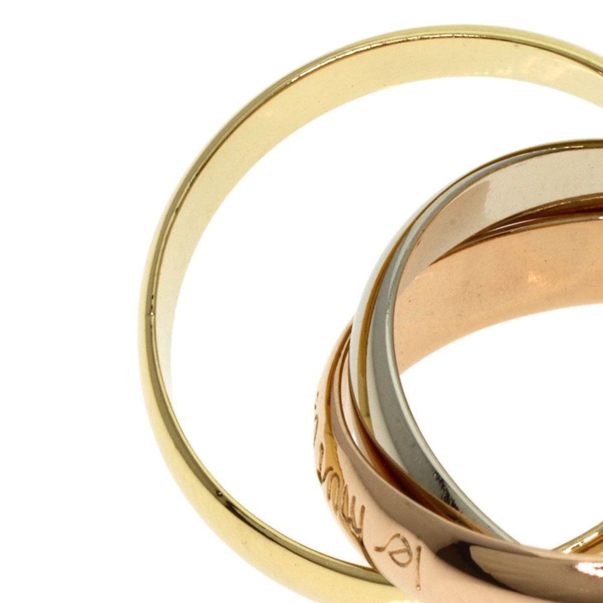 CARTIER カルティエ トリニティ #48 リング・指輪 K18YG K18WG K18PG  