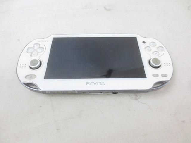  中古品 ゲーム PS Vita 本体 PCH-1100 ホワイト 動作品 メモリーカード 8GB 充電器付き