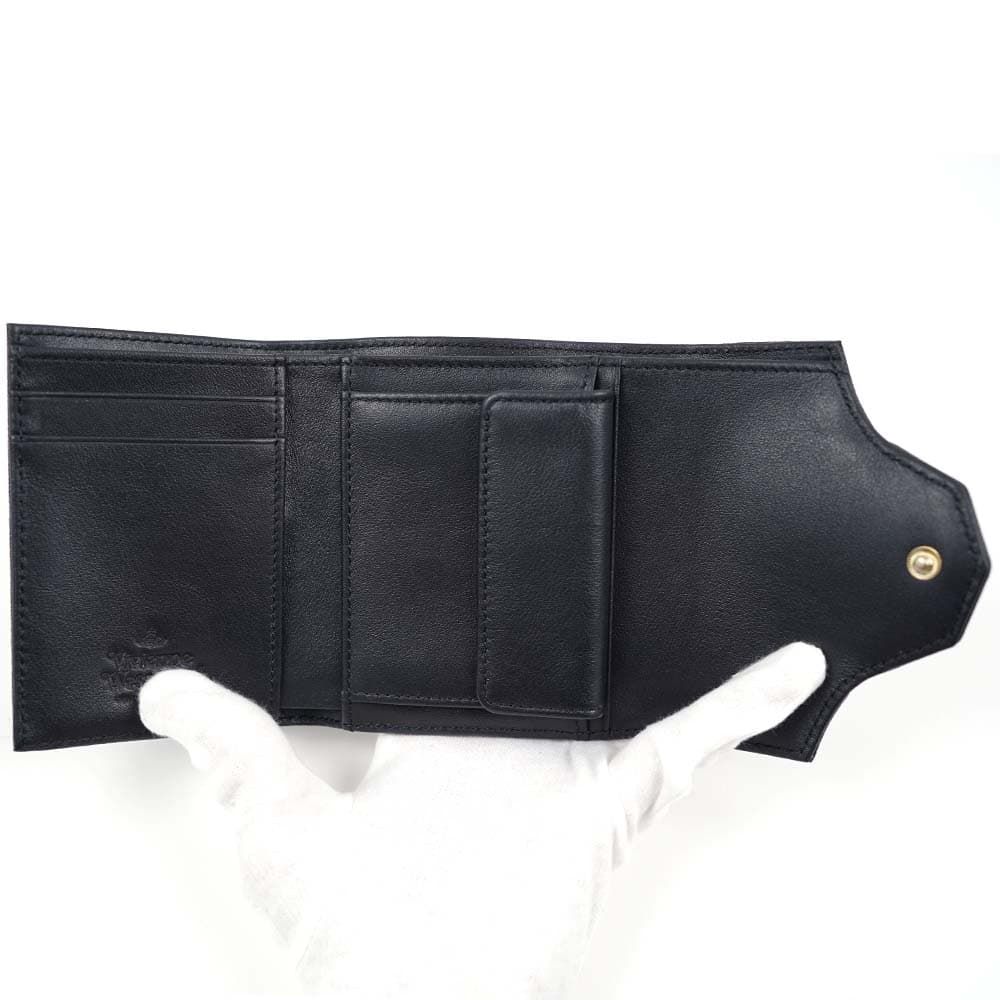 ヴィヴィアンウエストウッド 財布 三つ折り財布 ブラック Vivienne