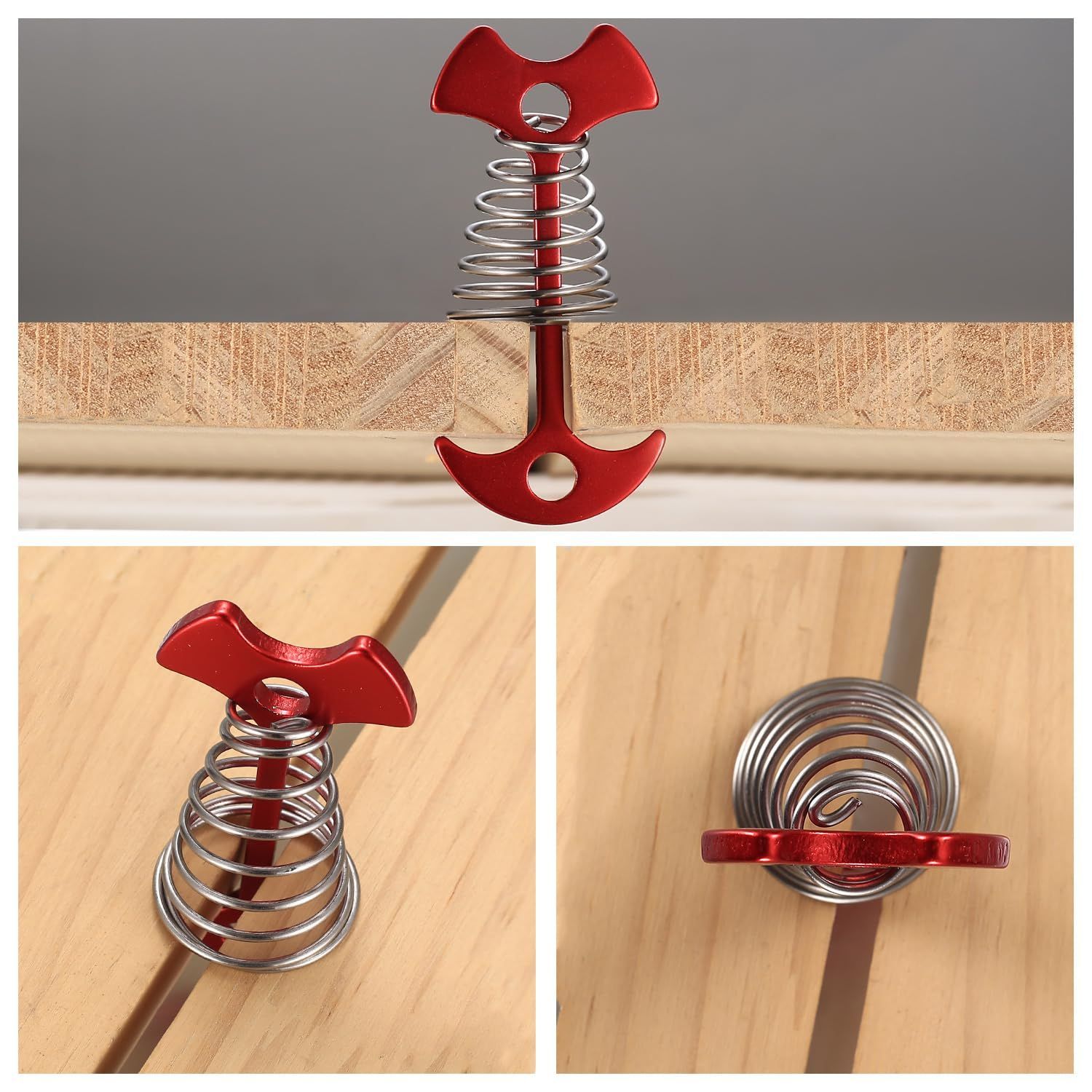 人気商品】ウッドデッキ ペグ キャンプ テント 木製デッキ フック