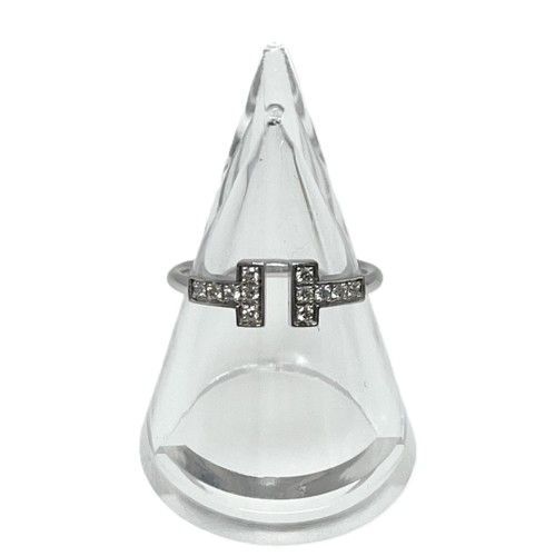 Tiffany&Co. ティファニー Tワイヤー リング 60147226 750WG 12P