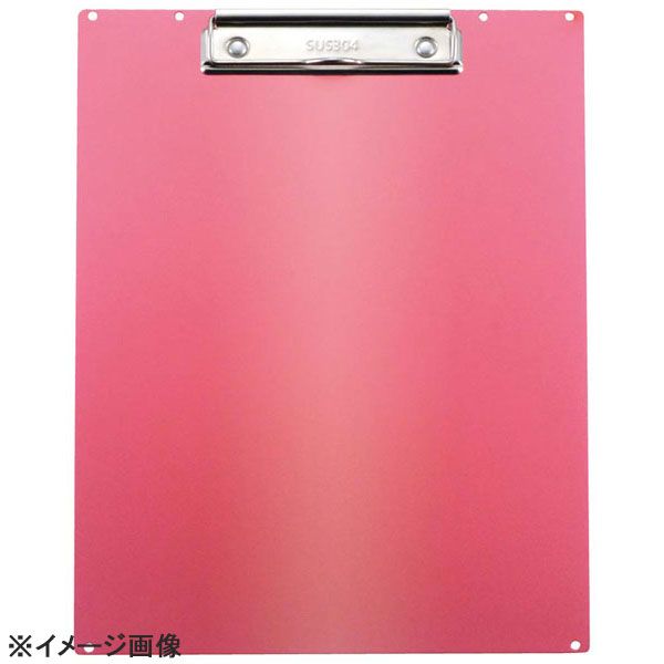 ステアアルミクリップボードA4タテKNA-503-REレッド
