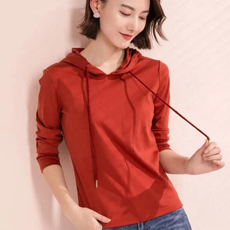 パーカー 薄手 フード付き tシャツ レディース 長袖 トップス