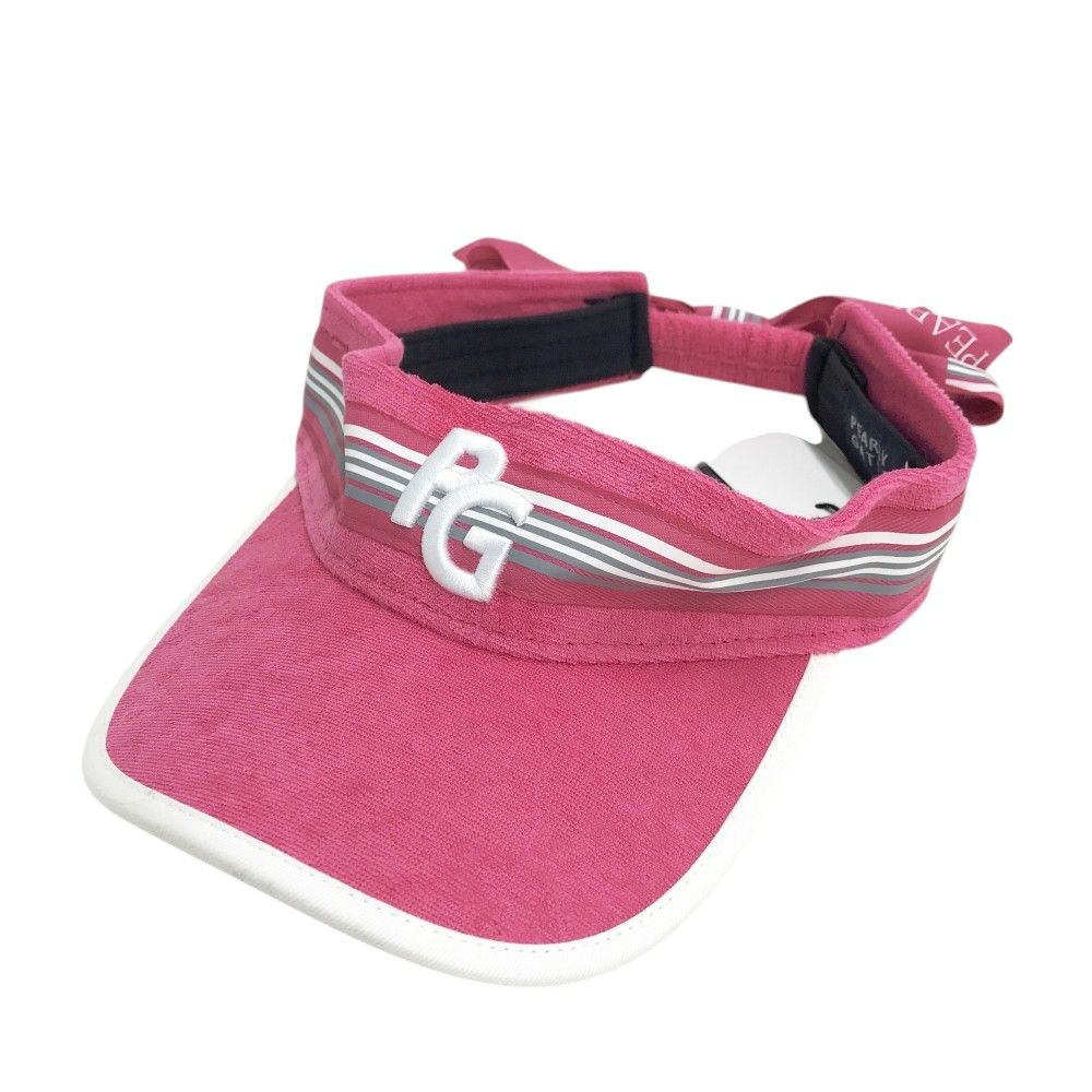 PEARLY GATES パーリーゲイツ 2025年モデル サンバイザー リボン ピンク系 FR 240101546247 ゴルフウェア ストスト