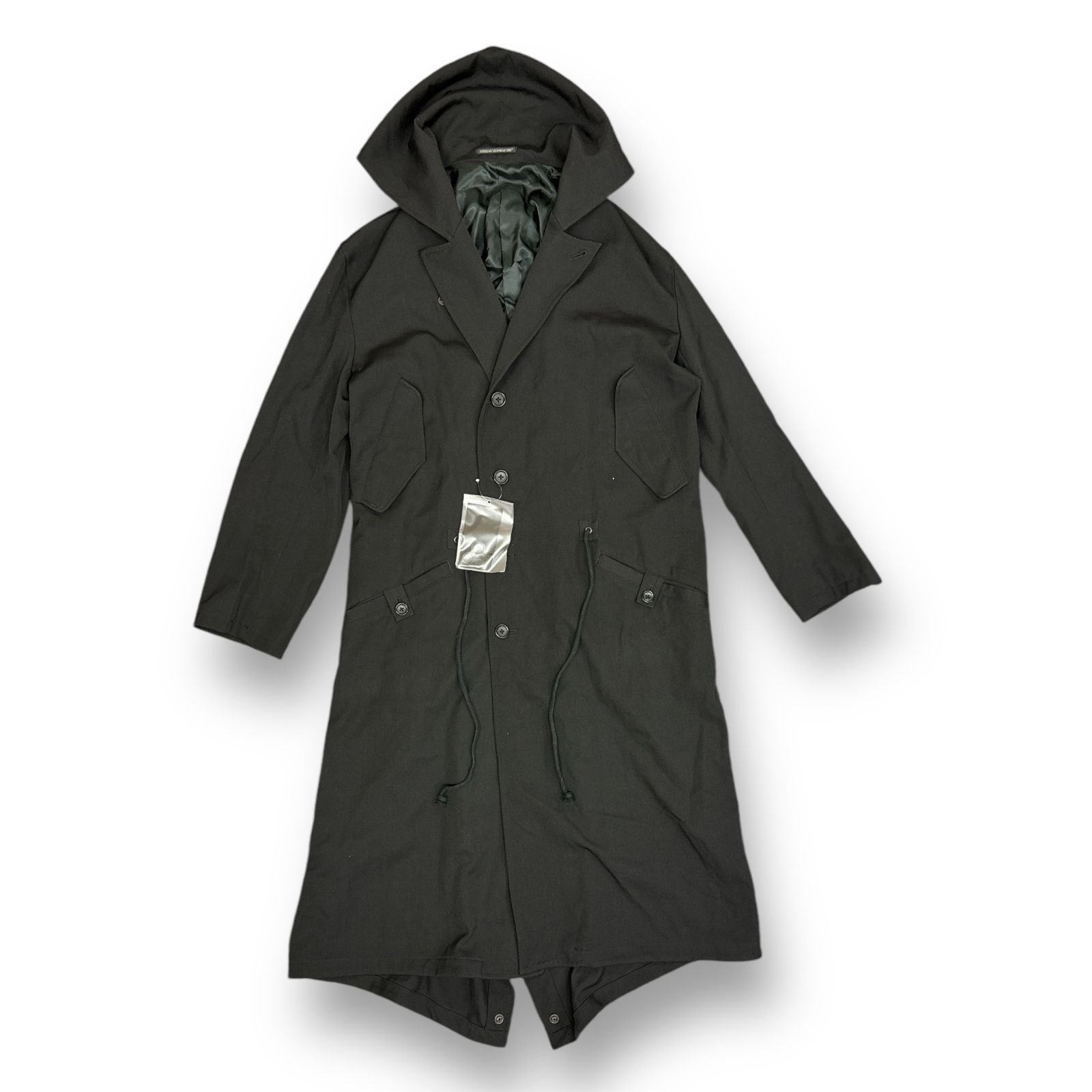 定価180400円 Yohji Yamamoto POUR HOMME WOOL GABARDINE HOOD