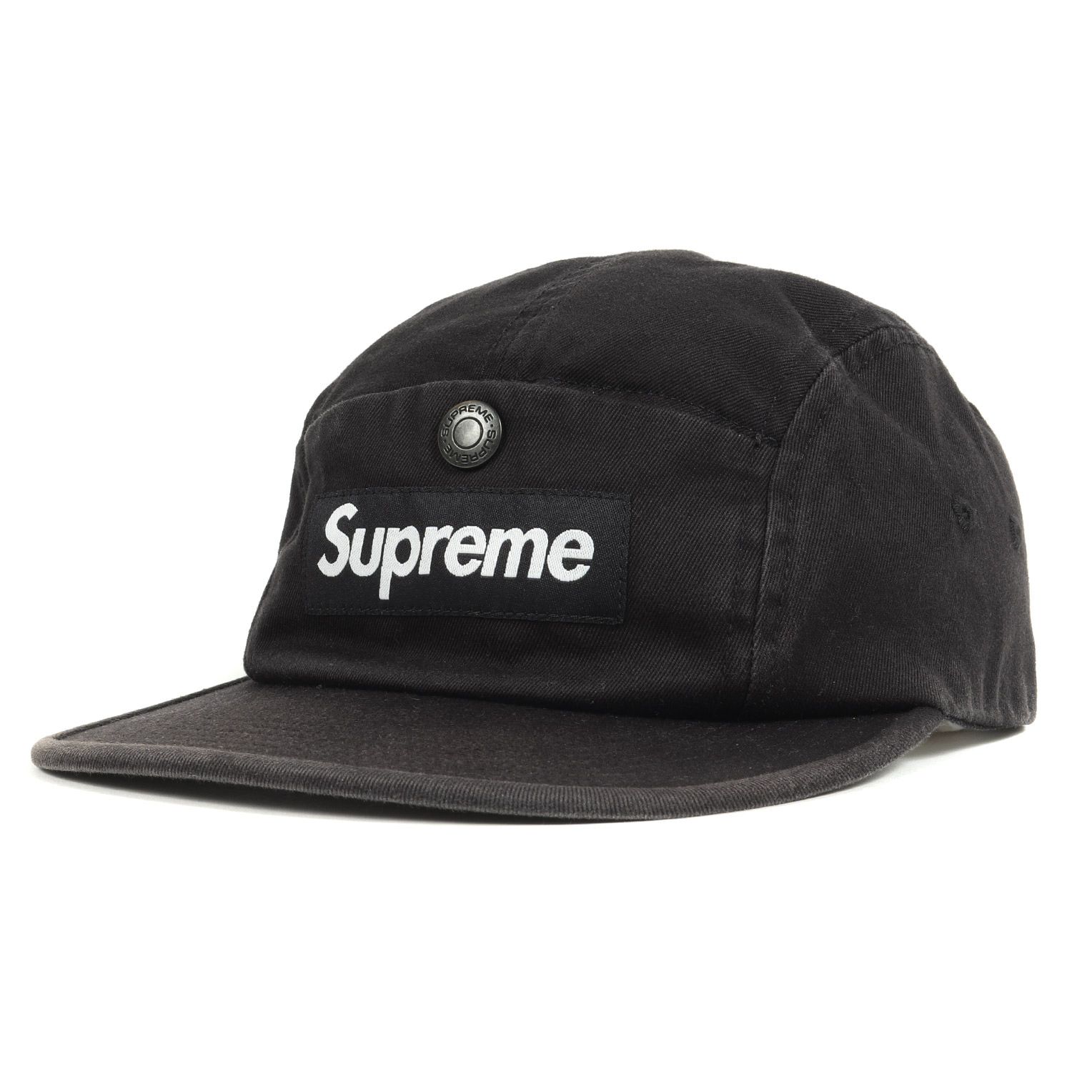 Supreme Camp Cap ボックスロゴ ブラック キャンプ　キャップ Supreme シュプリーム キャップ ポケット付き ボックスロゴ キャンプ