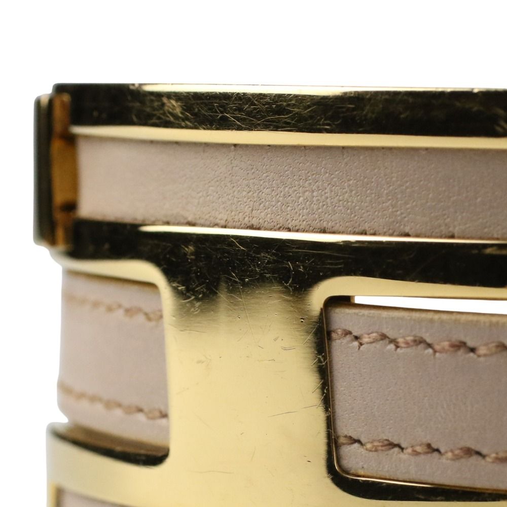 良品 HERMES エルメス プスプス バングル H ブレスレット ゴールド  