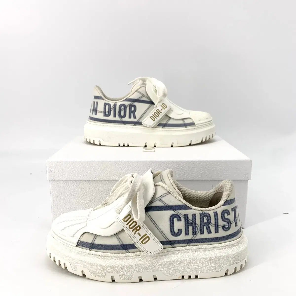 クリスチャン DIOR(ディオール) ID ロゴ 白 レディース スニーカーズ 