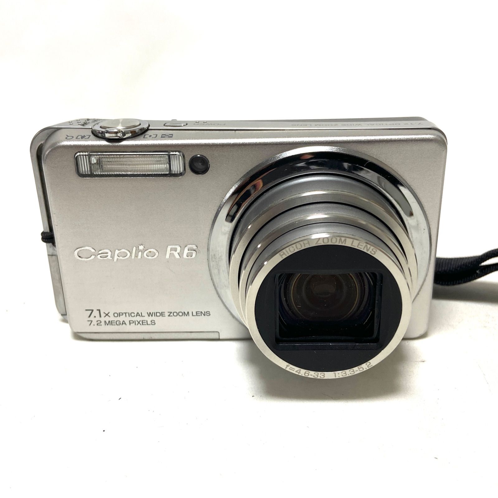 【美品】RICHO Caplio R6 デジカメ リコー キャプリオ シルバー RICOH Caplio R6 シルバー コンパクトデジタルカメラ 7.1x OPTICAL