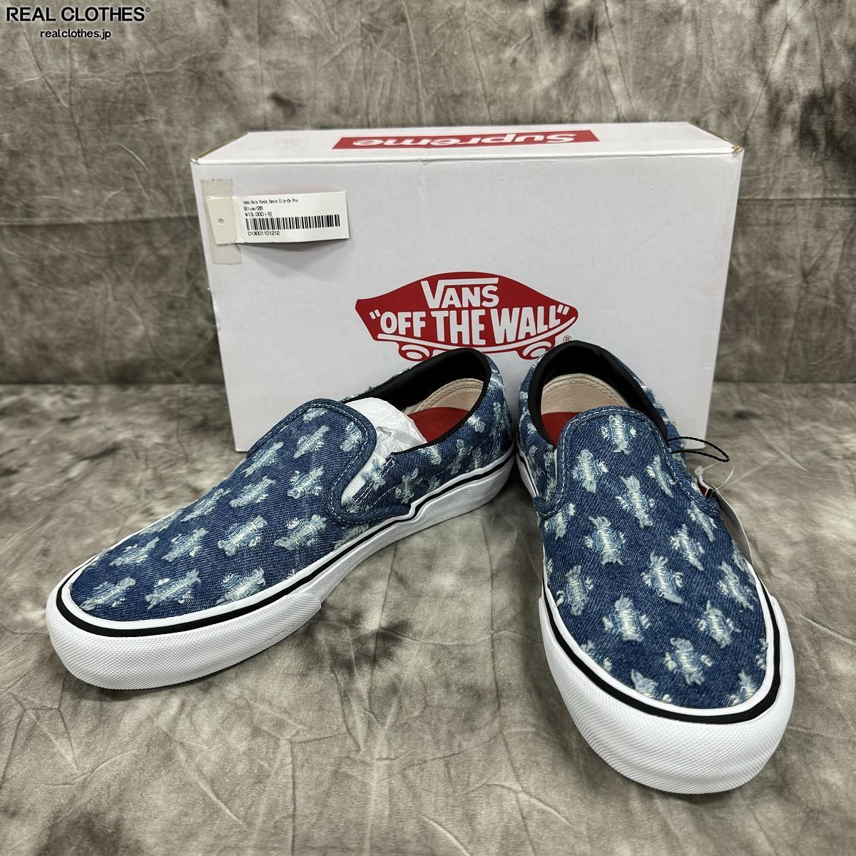 未使用】Supreme×VANS/シュプリーム×バンズ【20SS】Slip-on Pro/スリッポン プロ ブルーデニム  VN0A38DD2DD/26.0 - メルカリ