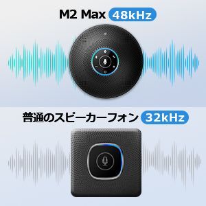 eMeet M2 Maxスピーカーフォン マイク 最大15人まで対応 全方向集音