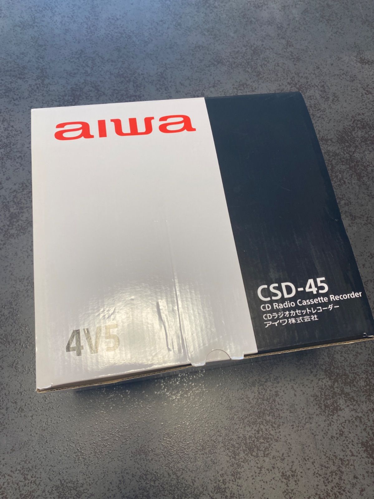 aiwa アイワCDラジオカセットレコーダー　 CSD-45【未使用】