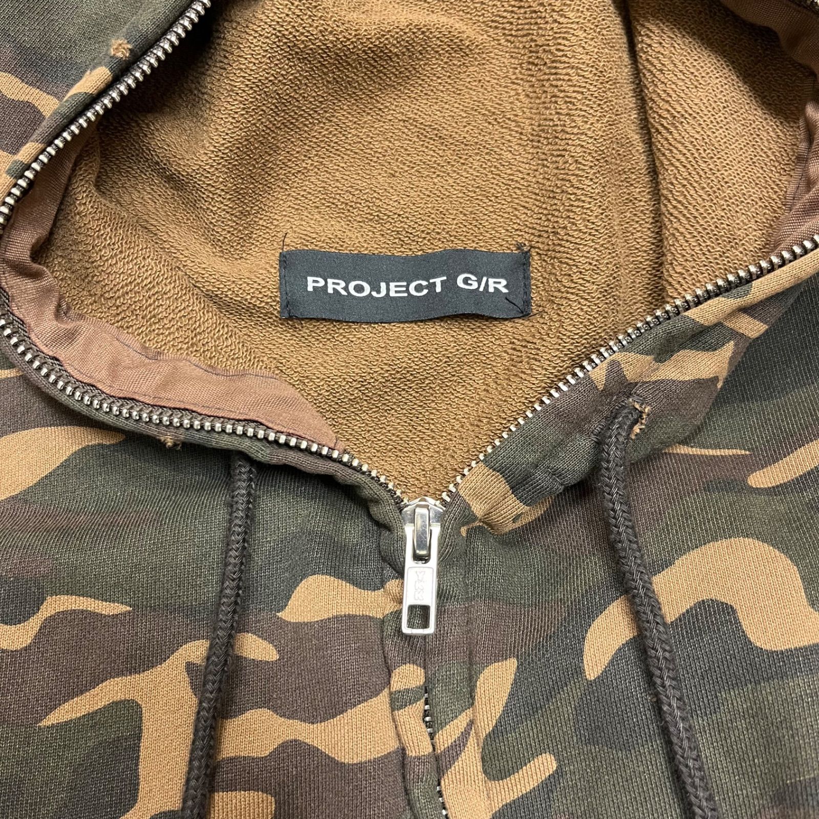 参考上代44000円 PROJECT G/R NUBIAN別注 ZYGON ZIP HOODIE ザイゴン 
