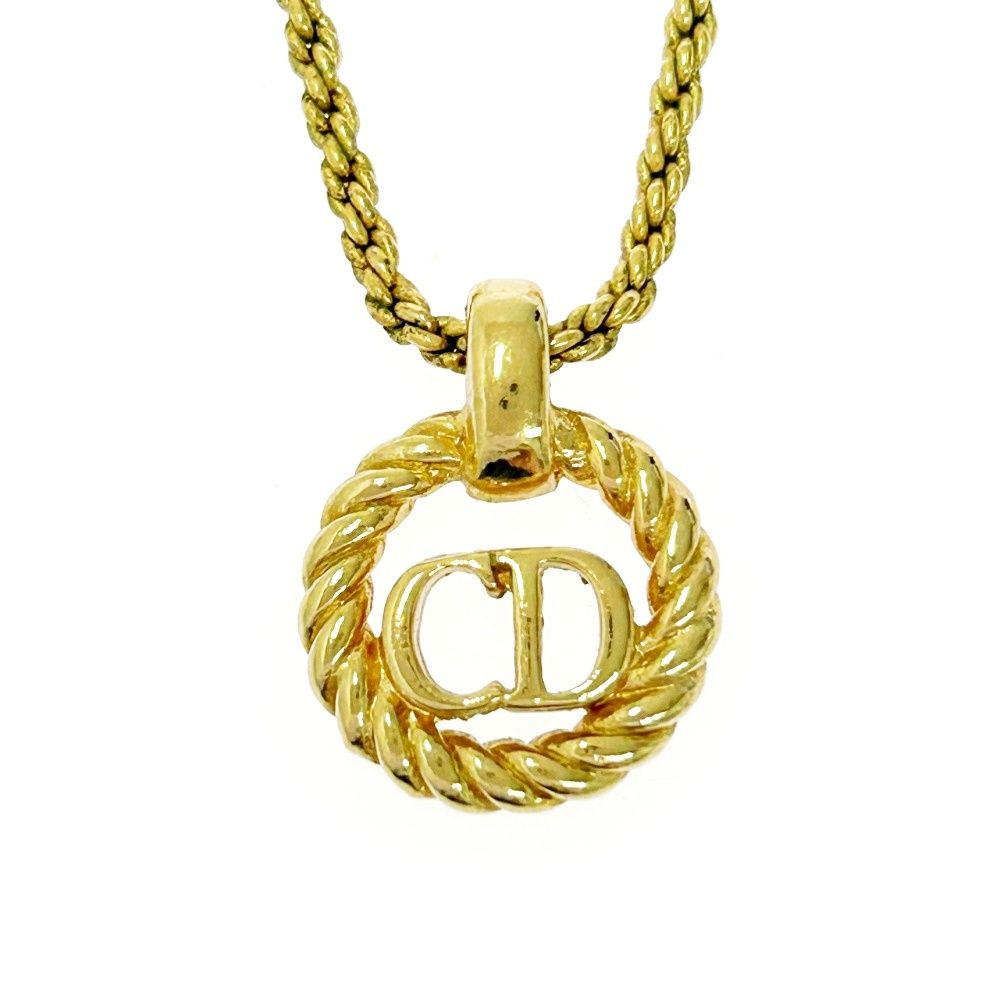 Christian Dior ネックレス ディオールカラーゴールド中古まとめ売り Christian Dior クリスチャンディオール CD ロゴ ネックレス