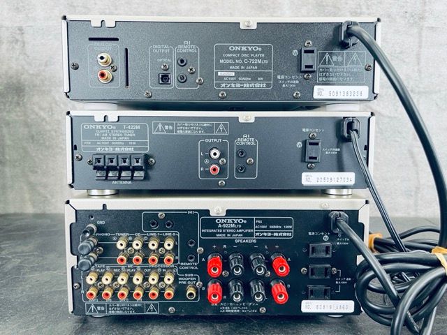 オーディオ機器 ジャンク品、ONKYO、A-922MLTD,T-422M,C-722M