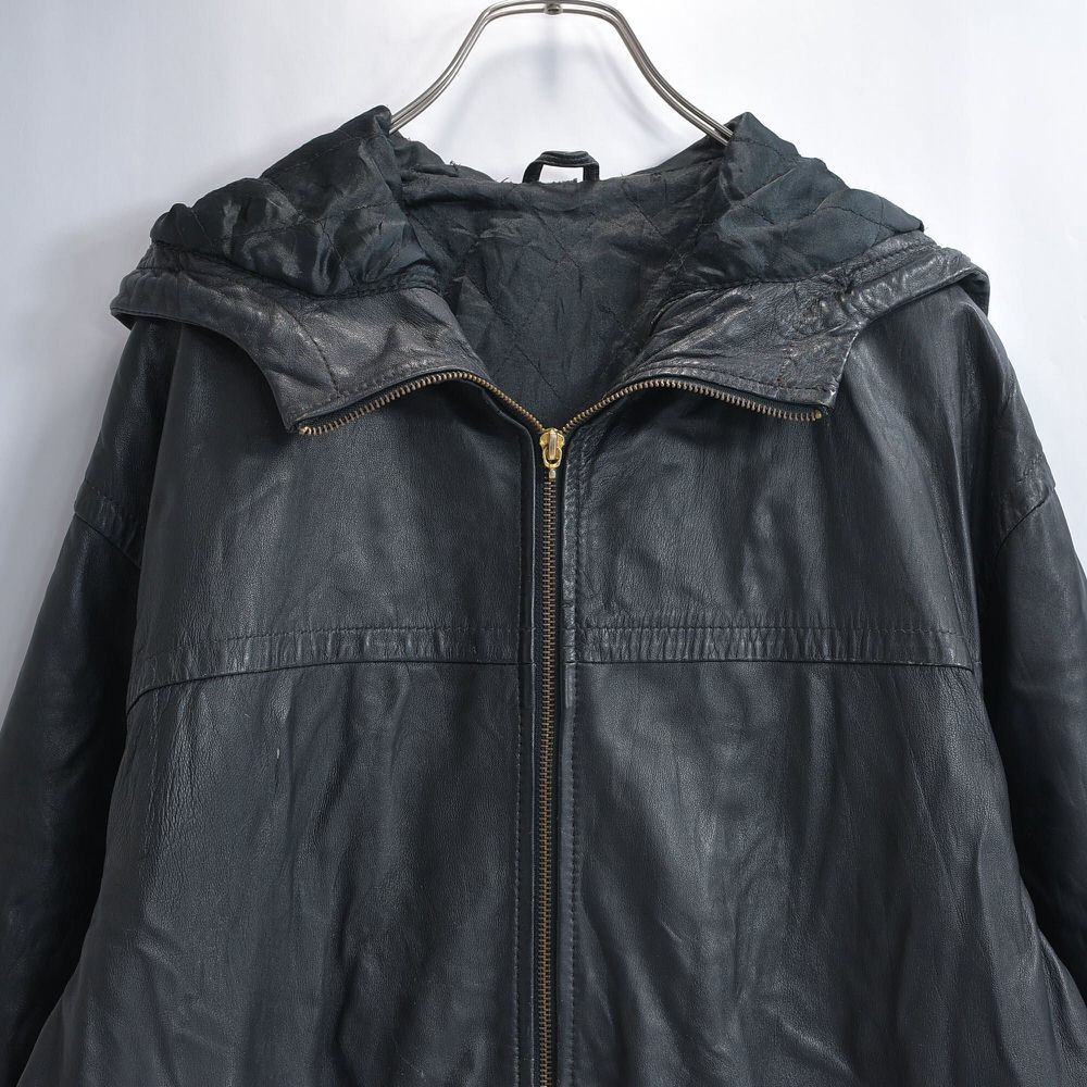90s レザージャケット　革ジャン　レザーコート　古着　アメカジ　ストリート