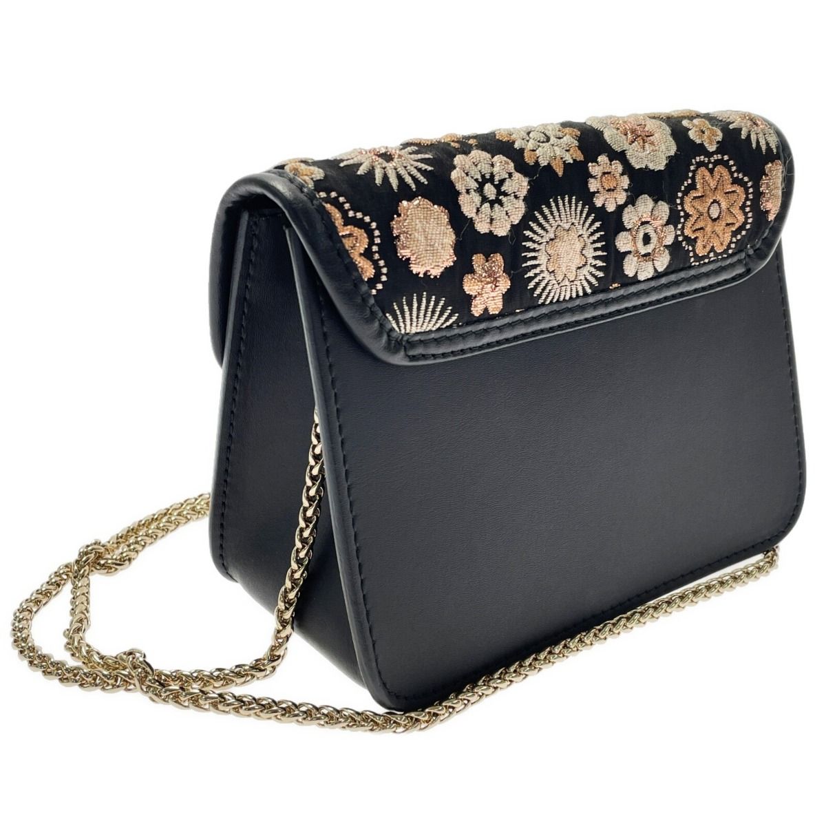 FURLA フルラ メトロポリス ARABESQUE 258742 ブラック チェーン