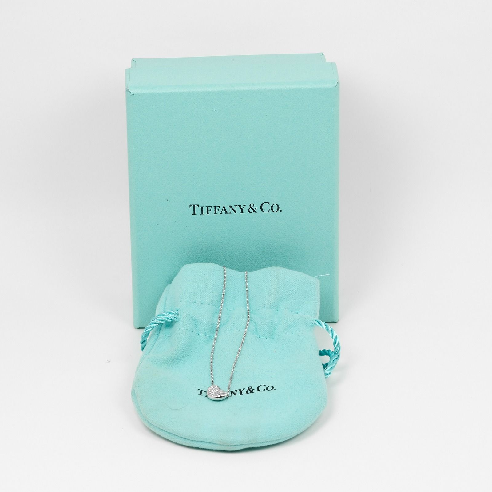 TIFFANY&Co.】ティファニー ビーン Pt950プラチナ×パヴェ ダイヤモンド 
