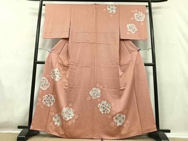 平和屋着物○訪問着 雪輪花唐草文 金彩 三越扱い 正絹 逸品 CAAU2547yc