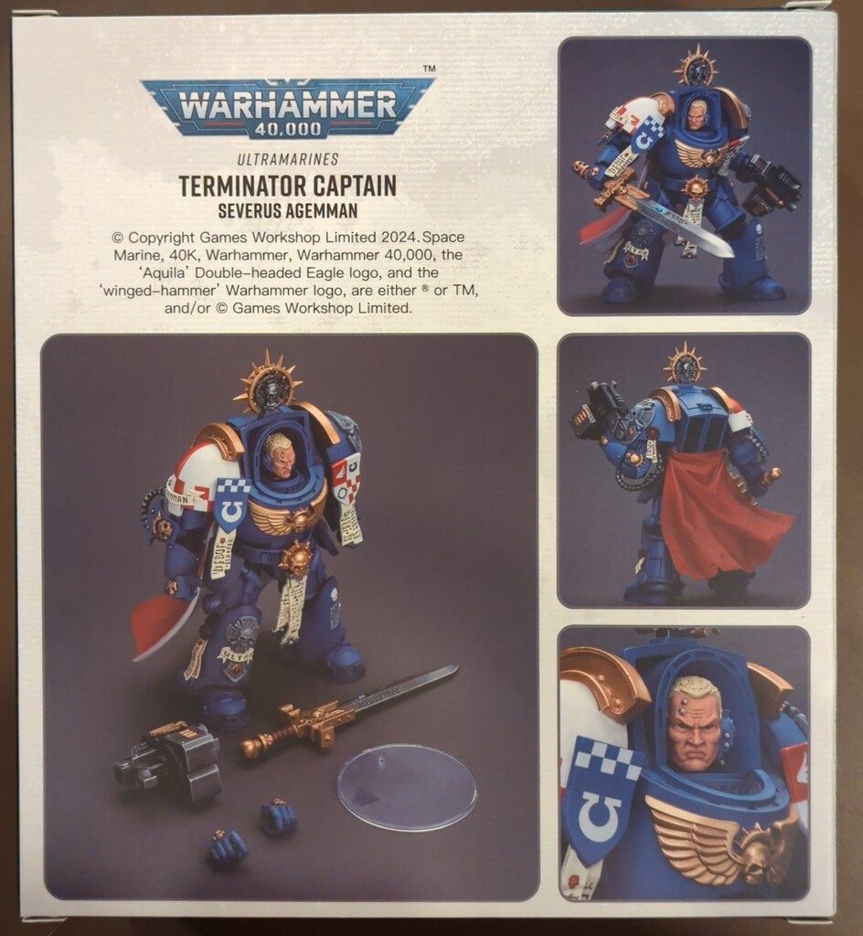 JOYTOY WARHAMMER40000 ULTRAMARINES TERMINATOR CAPTAIN SEVERUS AGEMMAN