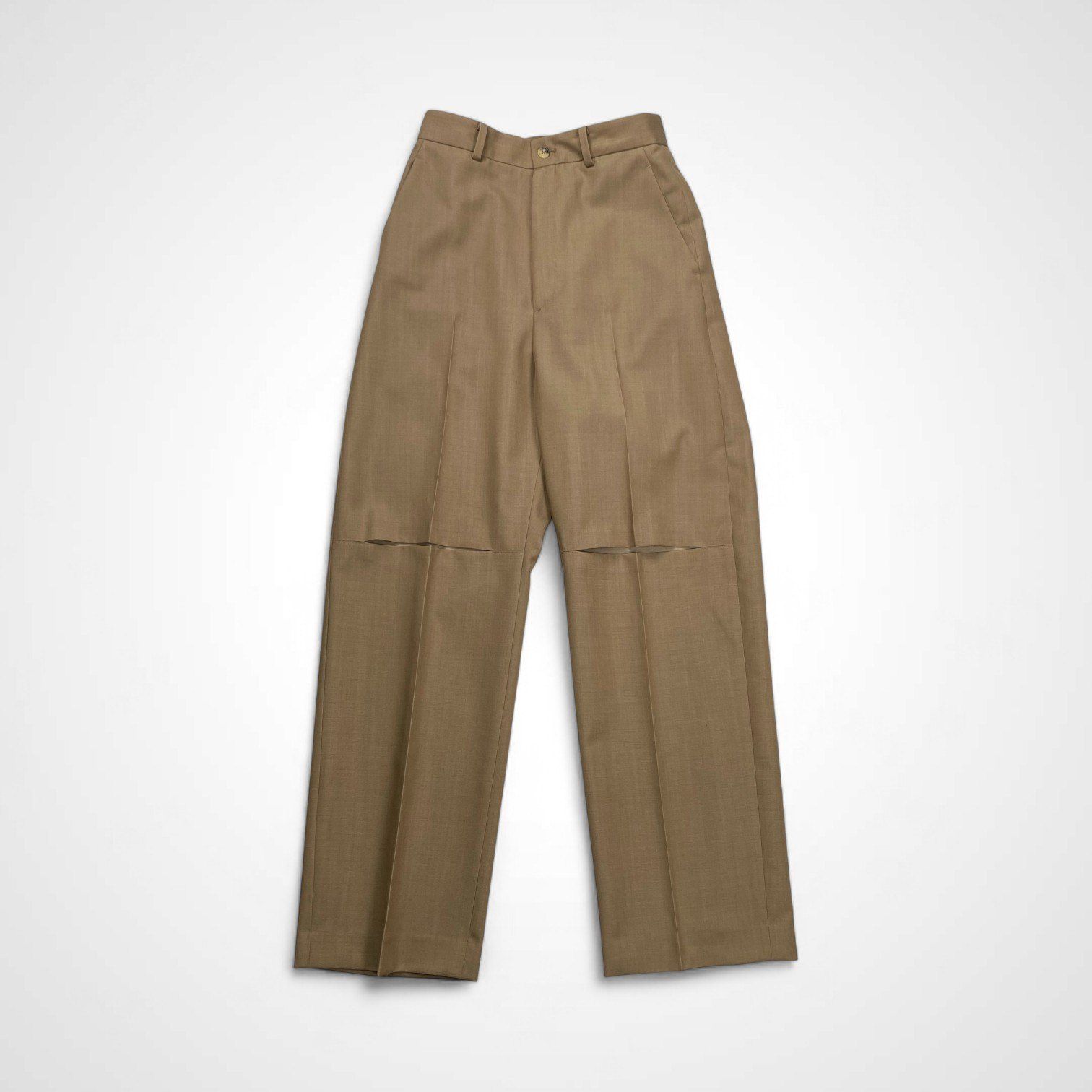 ROKU BEAUTY＆YOUTH ロク ビューティー＆ユース | スリットパンツニーカットスラックス 参考定価 31 000 tax SIZE 34