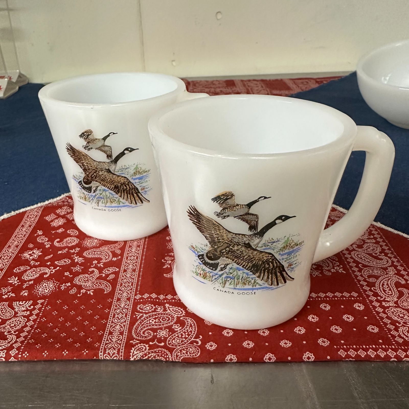 fireking ファイヤーキング　レアマグセット Fire-King(ファイヤーキング) “Game Bird” マグ 2個セット