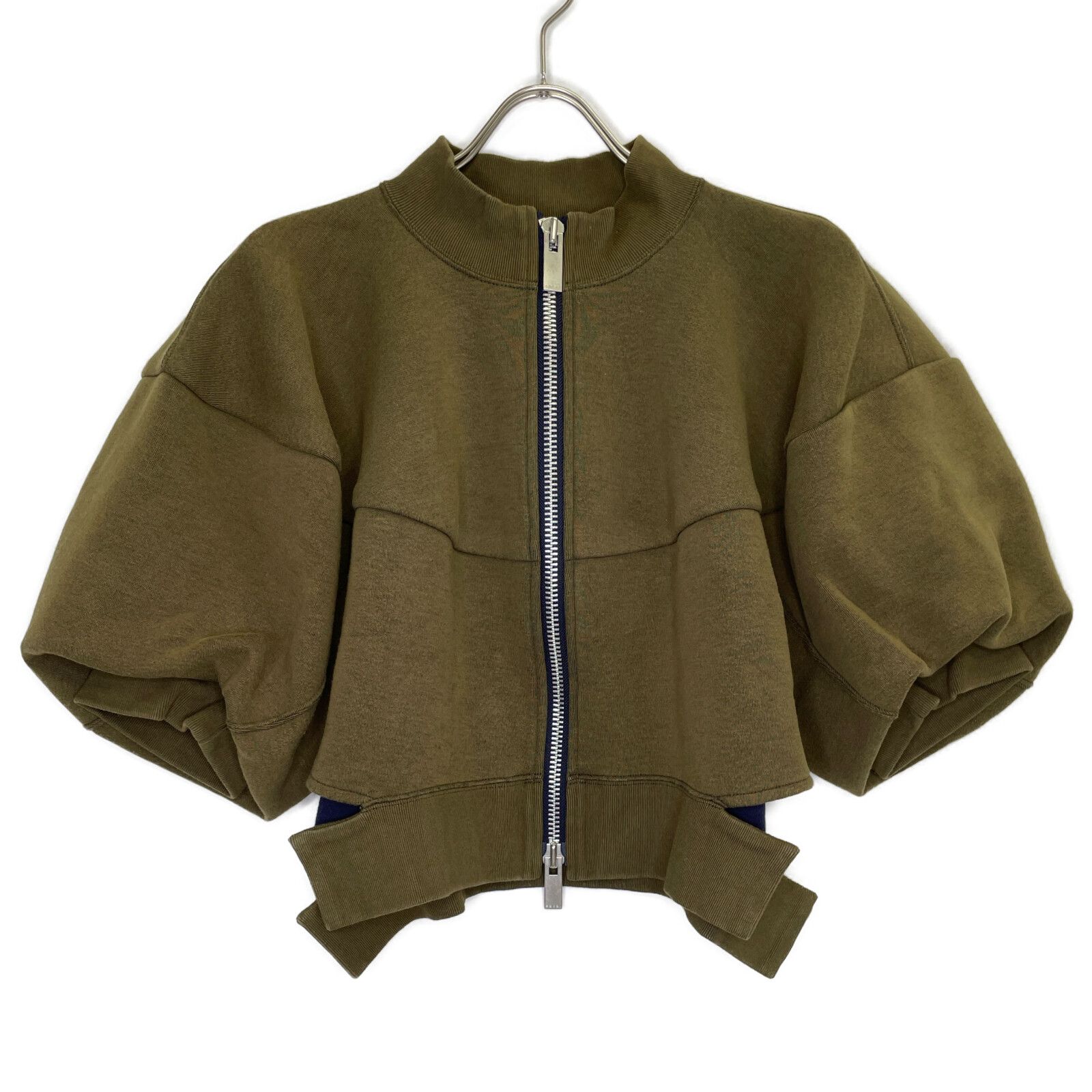 sacai サカイ 24SS 24-07257 オリーブ Sponge Sweat Blouson 2