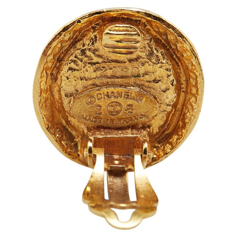 シャネル ヴィンテージ ゴールド メッキ フェイクパール レディース  
