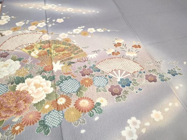 平和屋着物○ブライダルファッションデザイナー・桂由美 訪問着 駒刺繍