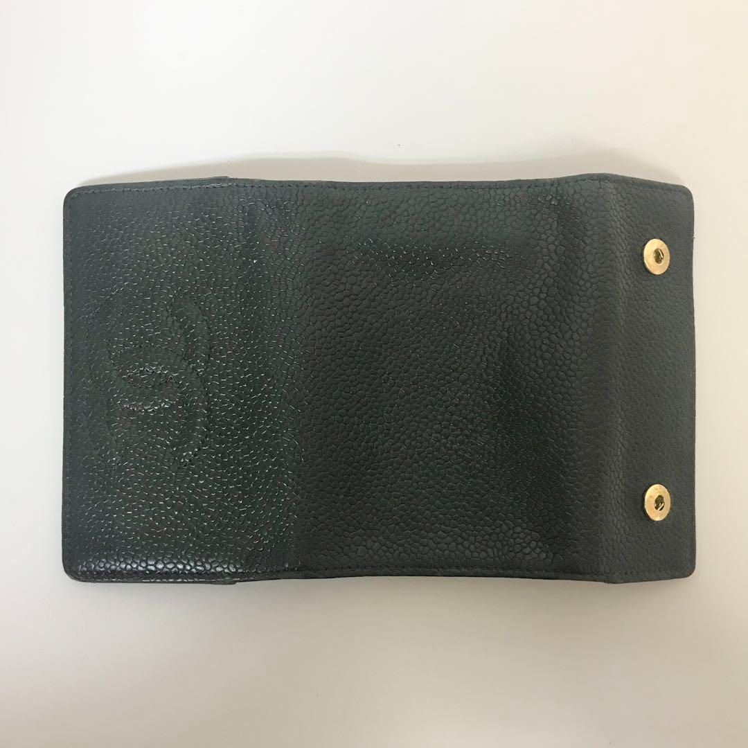 シャネル キーケース ココマーク キャビアスキン ブラック レザー